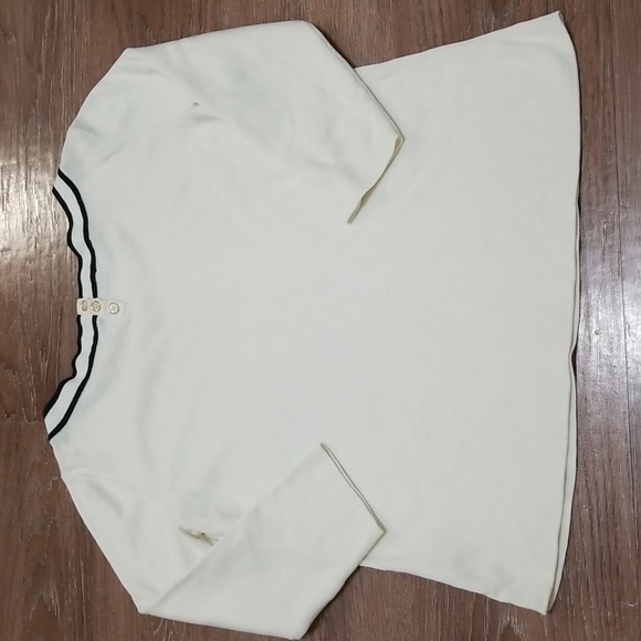 (LP) Talbots Petites Knit Colorblock Modern Contemporary Dorm Ready Modest - Picture 7 of 9